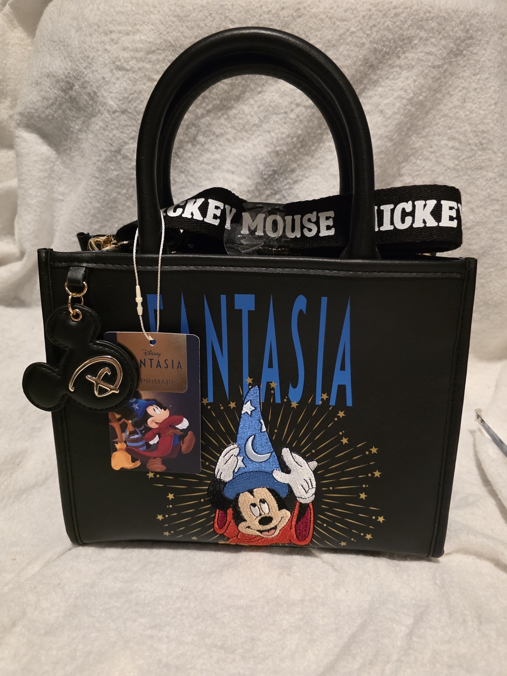 NWT Disney Fantasia Sorcerer Mickey Hand and Crossbody Bag